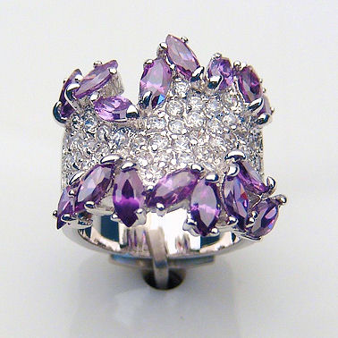 PA splash of class with over 16ctw of high density CZ wrapped in sterling silver.
