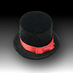 Adorable, unusual mini Top Hat ring box