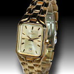 Mens Elgin  elegant stylish golld tone with date and water resistant $55