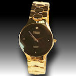 Embassy by Gruen 4 diamond, gold tone elegant watch $65