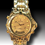 Elgin water resistant and date gold tone 445