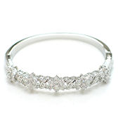 Just beautiful rhinstone and crystal bangle clasp 10mm wide designer style