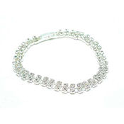 This is an original from a well known diamond company only this is silver with AAA rhinestones & clasp