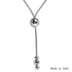 Sterling silver necklace made in Italy 17in