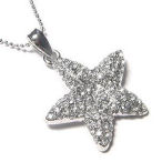 White Gold with lots of AAA cz's Starzfish 16 inch for the star gazers very elequent