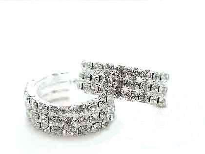 Austrian crystal and rhinestone 3 rows 35mm wide these are beauties