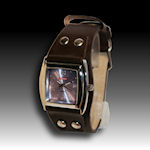  Genuine leather Brown mens watch $30