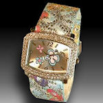 Lots of color quartz with CZ's  fun watch $25
