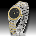Men's two tone elegant clasp band watch this is a watch with NO NAME! go  ahead, YOU describe it! $30