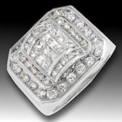 4.04ct with 3.34ct surounding CZ in .925 Sterling silver