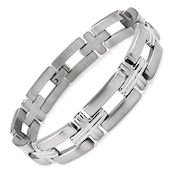 8243 $40 Titanium  Bracelet, 32g 12mm wide, 8in long, 4mm deep, with a fold over clasp