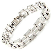 8278 #50 316L Stainless steel, high Shine polish, 8.74in long, 12mm wide 5mm high, fold over clasp
