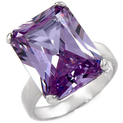 This pale purple 17.82ctw stone is breathtaking on the simple side of elegance .925 solid Sterling Silver 7.8g