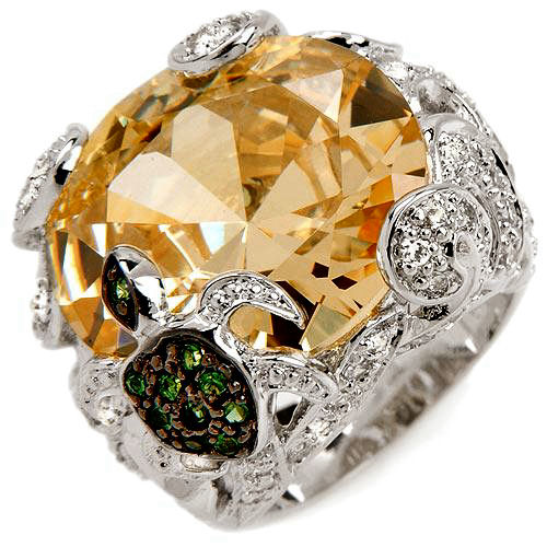 Pale yellow 48.28ctw that just glimmers, Sterling Silver 20.g You will be stopped on this one